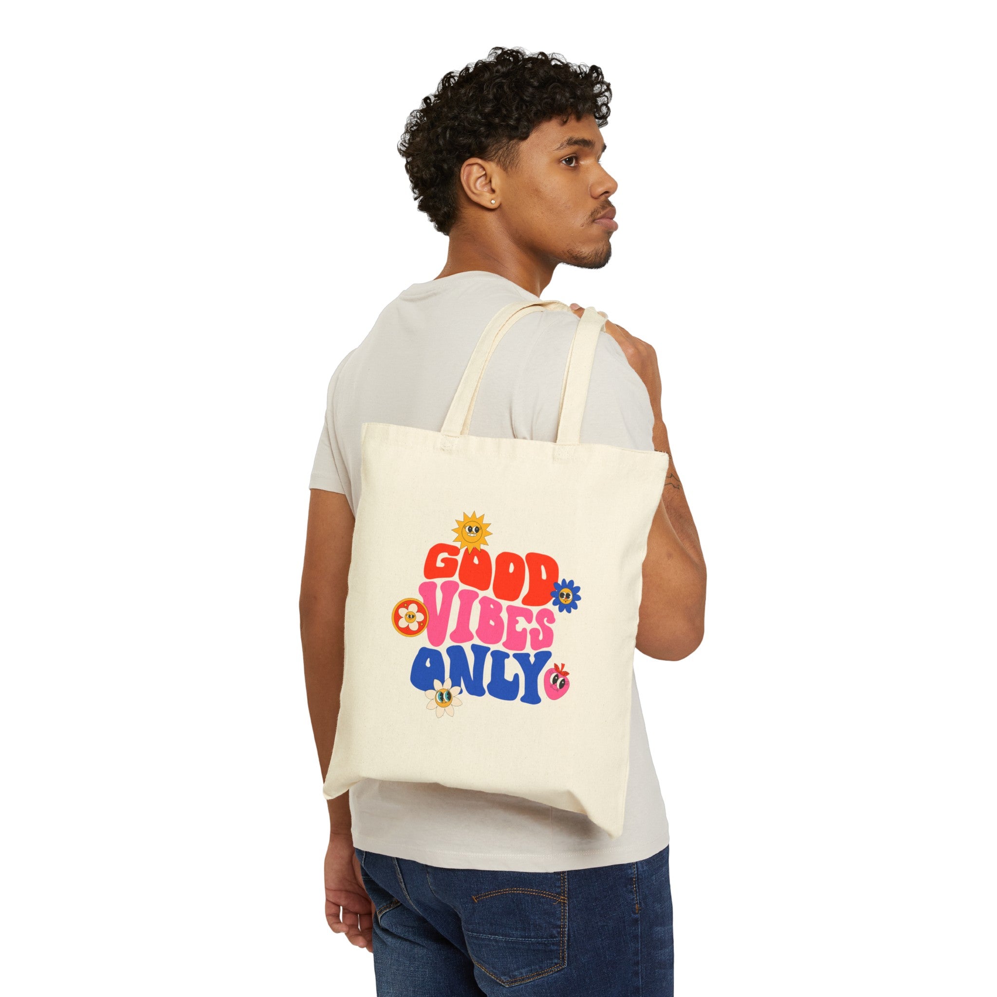 Good Vibes Only Tote Bag – Spread the Positivity