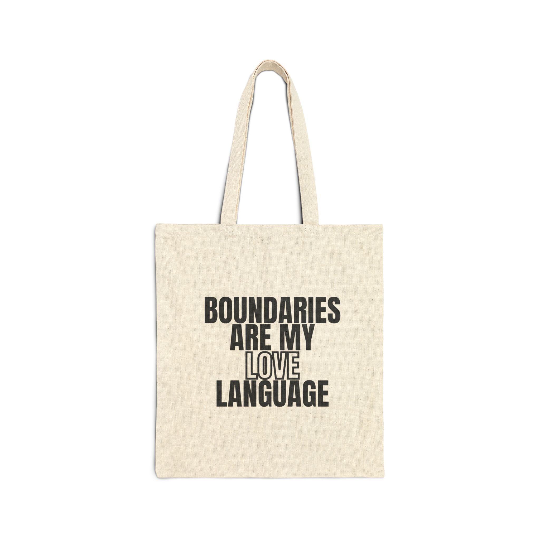 “Boundaries Are My Love Language” Tote Bag