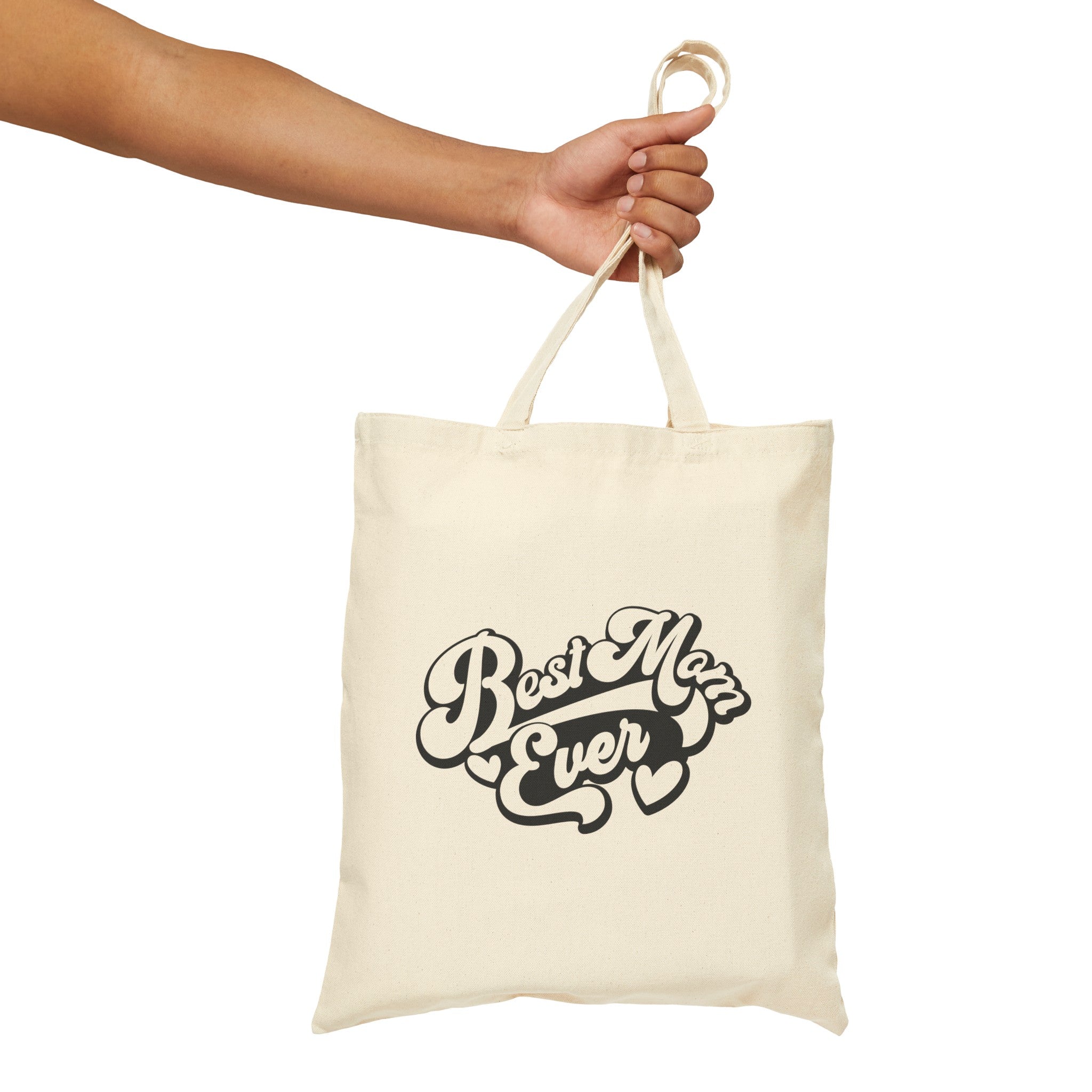 "Best Mom Ever" Cotton Canvas Tote Bag