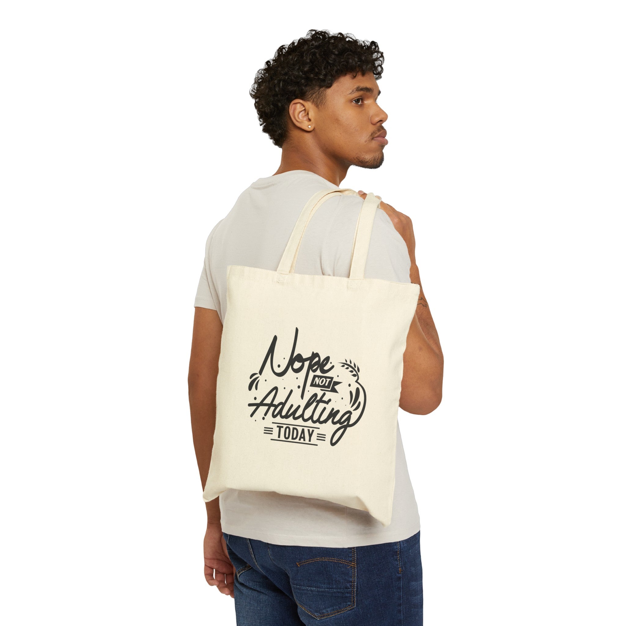 "Not Adulting" Canvas Tote Bag