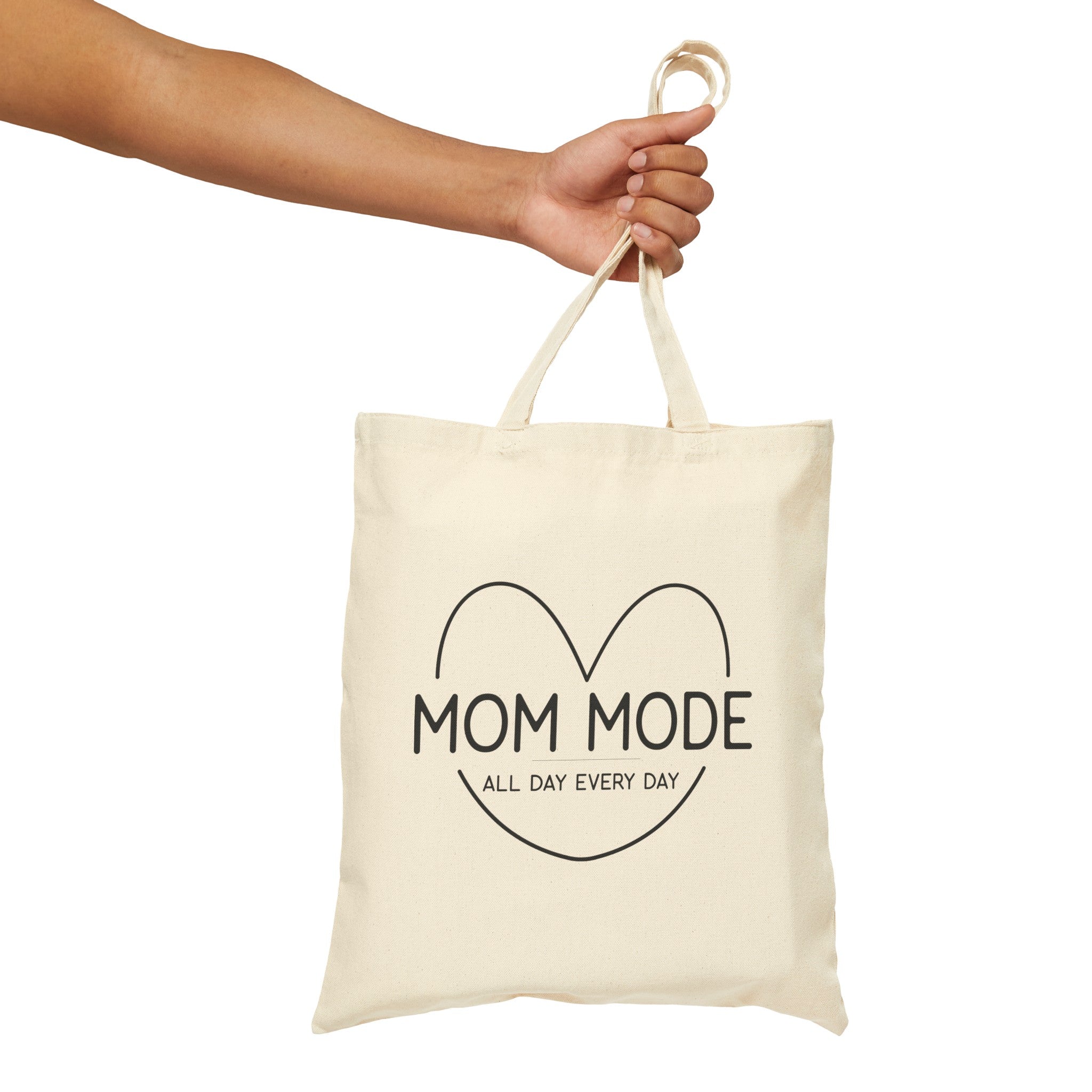 "Mom Mode" Canvas Tote Bag